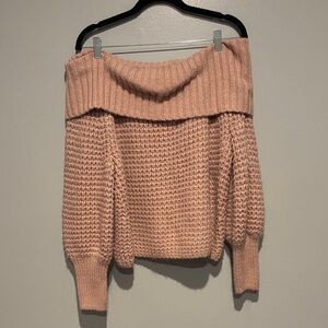 Express Off-Shoulder Knit Sweater